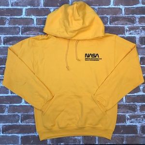 Yellow nasa hoodie Clearance